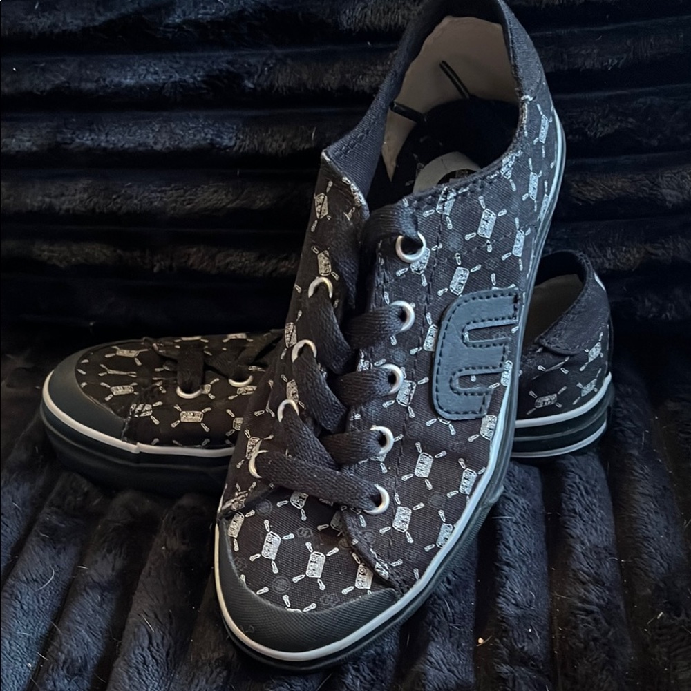 Etnies Black Patterned Sneakers